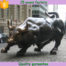 big size casting bronze wall street bull for bull market decoration